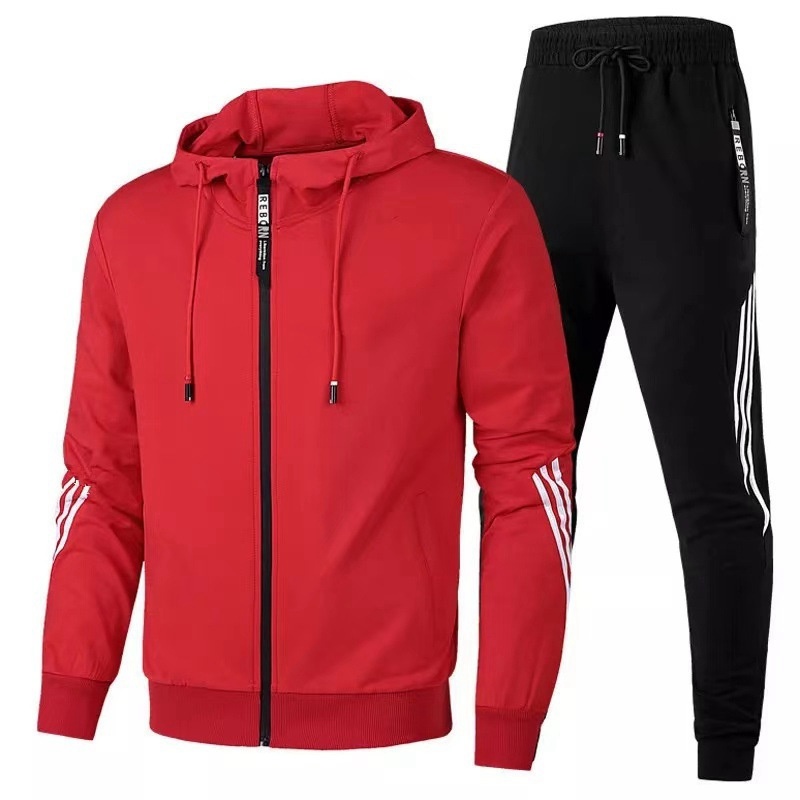 Cross-Border New Arrival European and American Men's Casual Sports Suit Fashion Zipper Jacket Men's and Women's Running Sports Suit - Image 13
