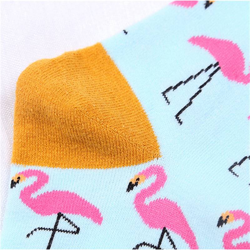 Socks Wholesale Cotton Foot Square Cotton Flamingo Men's Mid-Calf Trendy Socks Foreign Trade Happy Socks Cross-Border New Hot Sale - Image 9