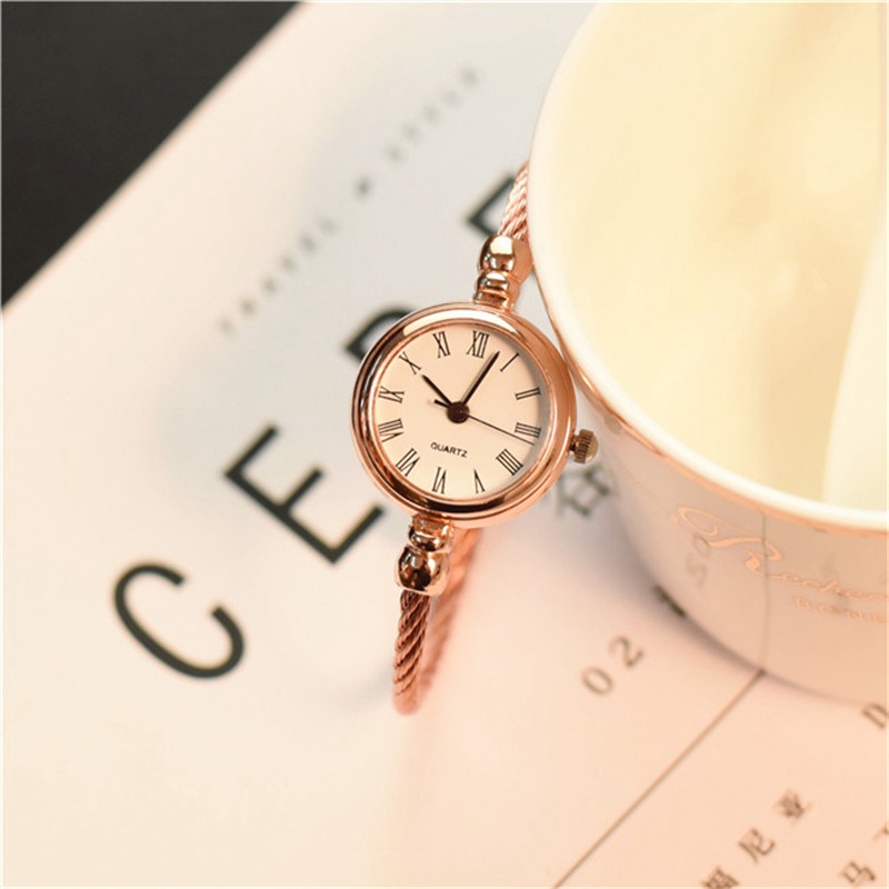 ZZ Bracelet Watch for Girls Student Minimalist Small Thin Strap Ins Retro Easy Matching Small Fresh Opening - Image 9