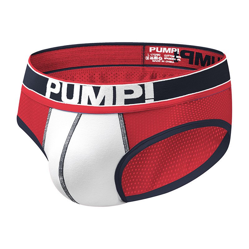 Foreign Trade Popular Style AliExpress Wish Fashion Brand Underwear Pure Cotton Men Pump! Briefs with Packing Bag - Image 3