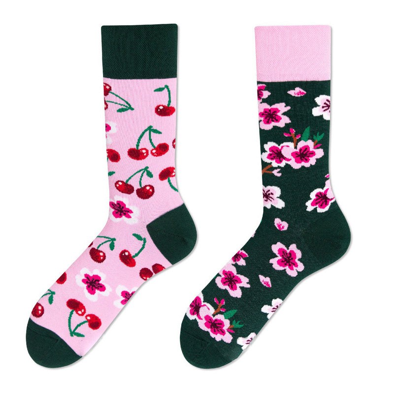 European and American Autumn and Winter New Creative Couple AB Trendy Socks Fashion Personality Trend Cartoon Jacquard Middle Tube Cotton Socks - Image 13