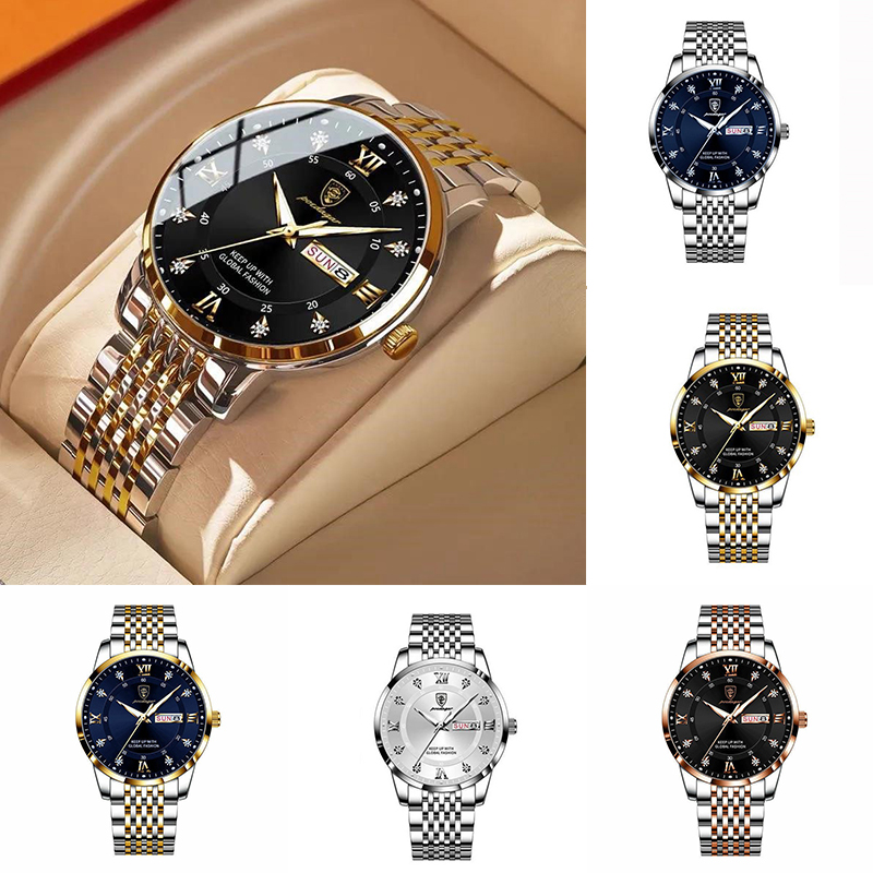 ZZ Men's Watch New Men's Watch Waterproof Luminous Calendar Quartz Wrist Watch - Image 21