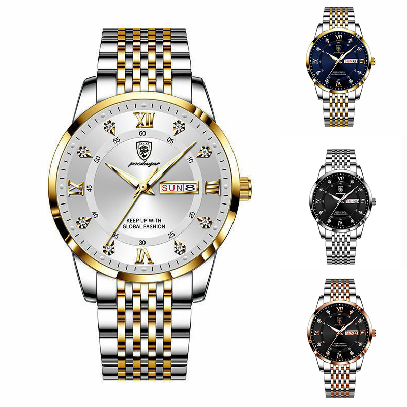 ZZ Men's Watch New Men's Watch Waterproof Luminous Calendar Quartz Wrist Watch - Image 23
