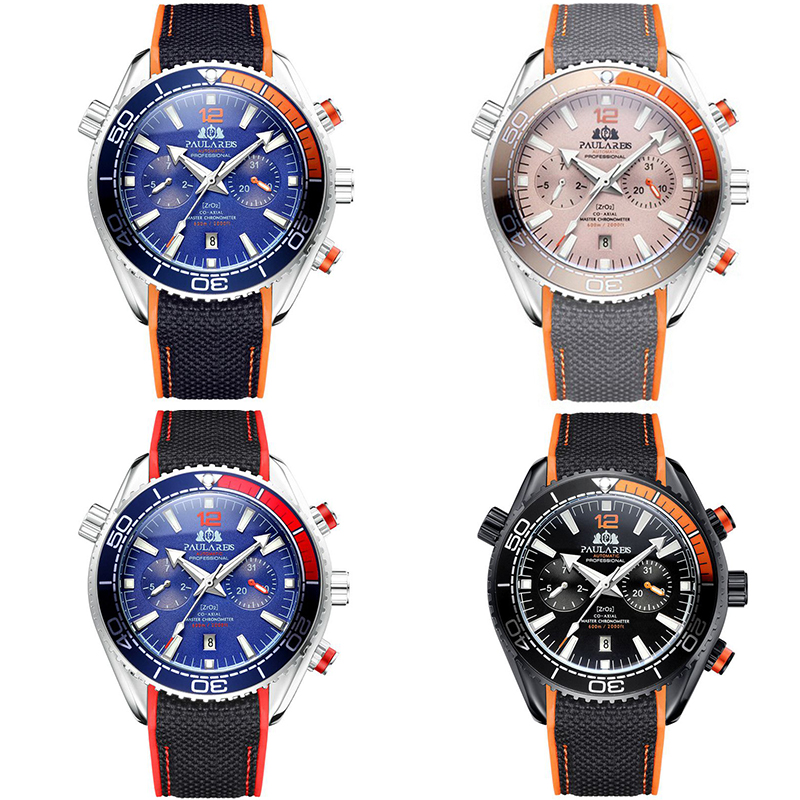 ZGAutomatic Mechanical Luminous Canvas Rubber Band Men's Watch - Image 39