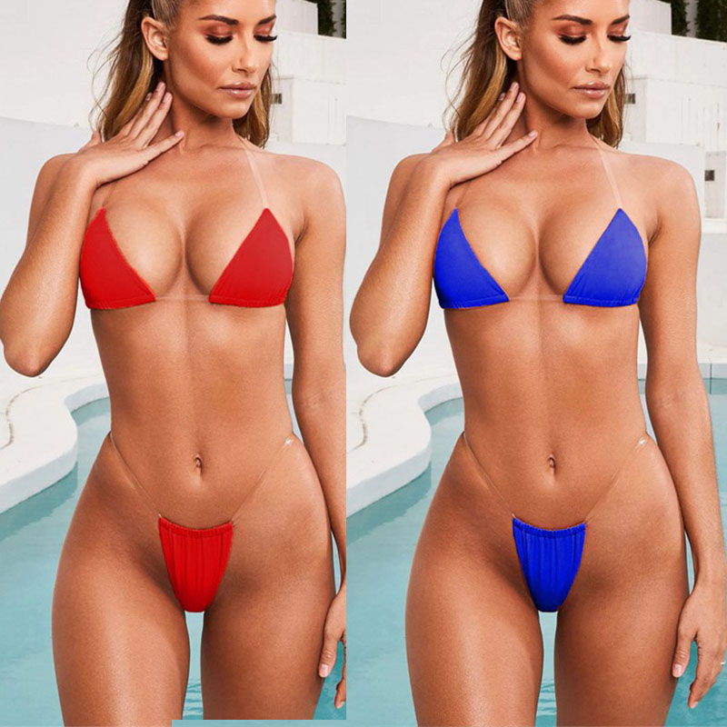 New Swimsuit Foreign Trade Amazon Eaby Popular European and American Sexy Three-Point Sexy Suit Beach Bikini - Image 9