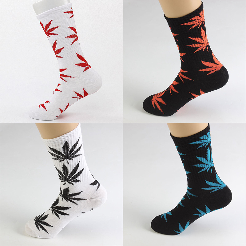 INS Internet Celebrity Mid-Calf Leaf Socks Men and Women Street Sports Skateboard Maple Leaf-Shaped Socks Cotton Stockings Female Trendy Socks Manufacturer - Image 39