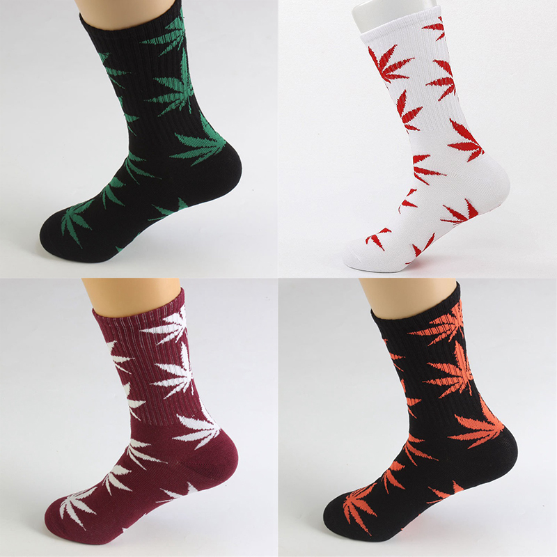 INS Internet Celebrity Mid-Calf Leaf Socks Men and Women Street Sports Skateboard Maple Leaf-Shaped Socks Cotton Stockings Female Trendy Socks Manufacturer - Image 40