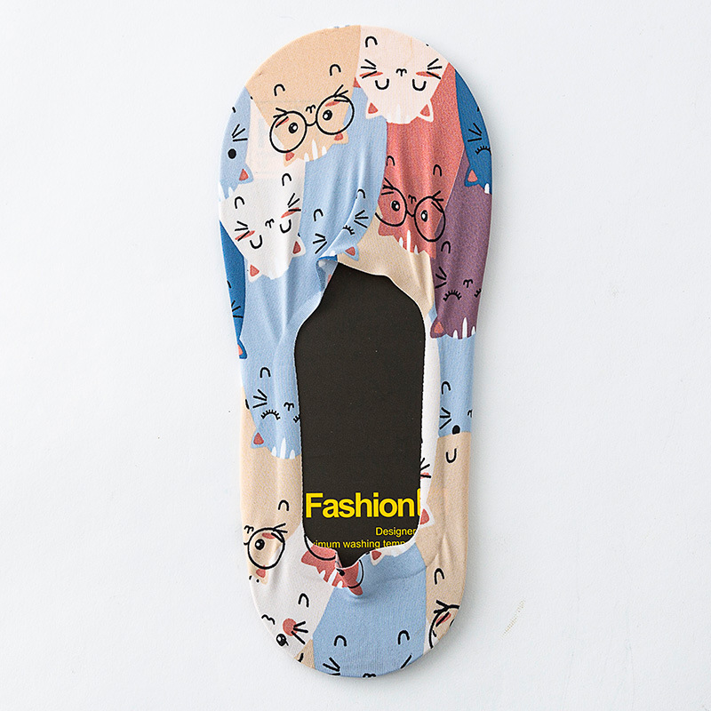 Socks Men's Boat Socks Summer Thin Ice Silk Socks Korean Style Low Top Invisible Socks Silicone Non-Slip Tight Ins Fashion - Image 40