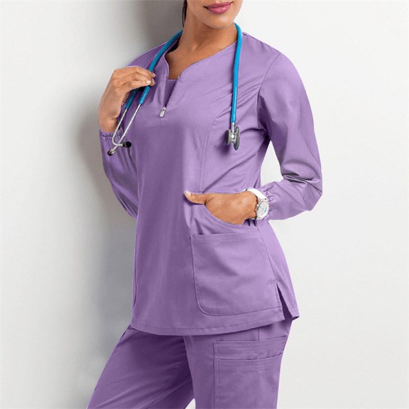 2024 Amazon Operating Room Autumn and Winter Hand Washing Suit Women's Long-Sleeved Overalls Nurse Surgeon Disposable Protective Coveralls Overalls - Image 32