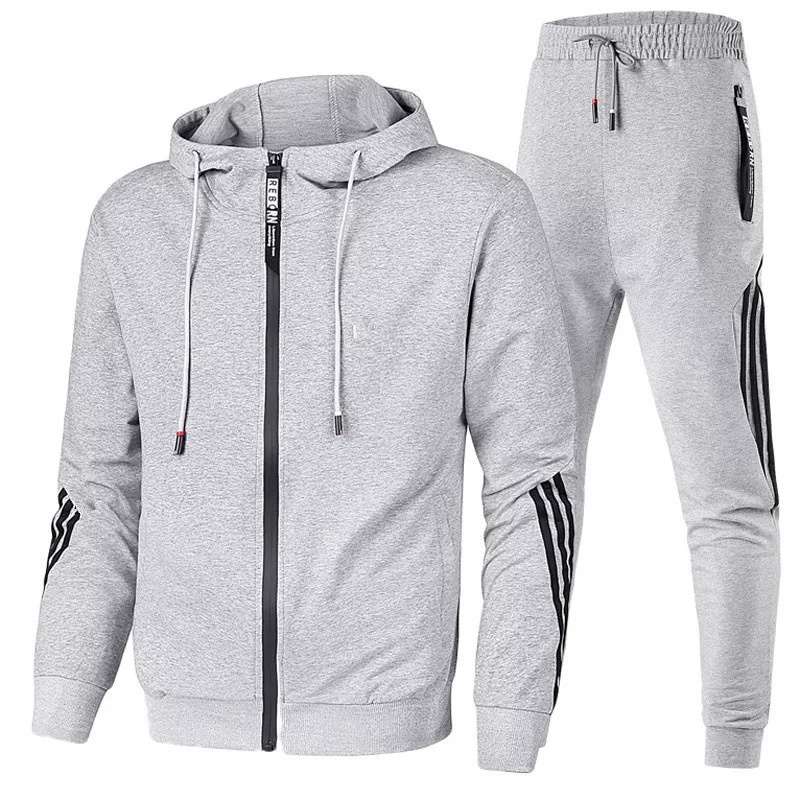 Cross-Border New Arrival European and American Men's Casual Sports Suit Fashion Zipper Jacket Men's and Women's Running Sports Suit - Image 14