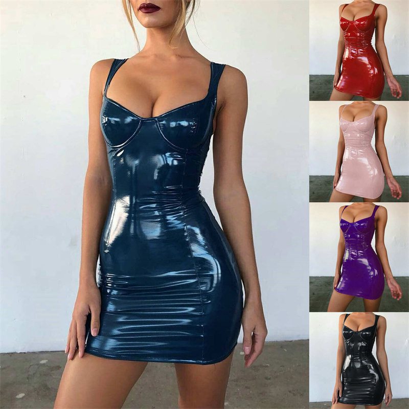 European and American Spring and Summer Amazon Dress Sexy Bright Wrapped Chest Strap Waist Dress Zc3048 - Image 13