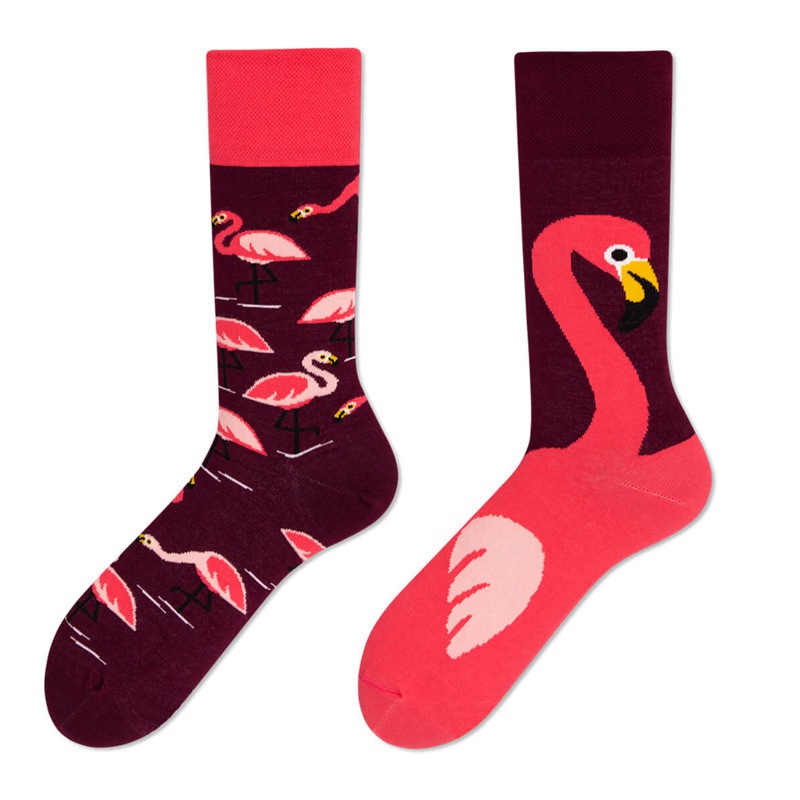 European and American Autumn and Winter New Creative Couple AB Trendy Socks Fashion Personality Trend Cartoon Jacquard Middle Tube Cotton Socks - Image 14
