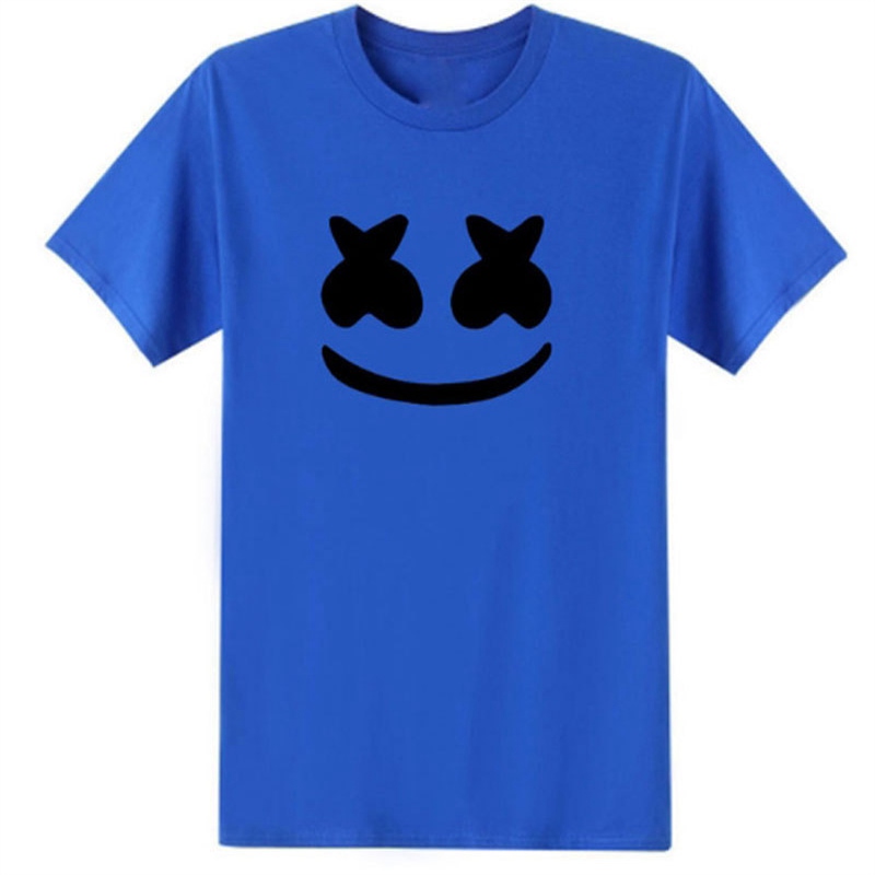 Men's T-shirt Cotton Candy Smiley Face Pattern Printed Casual Short Sleeve Men's T-shirt - Image 11
