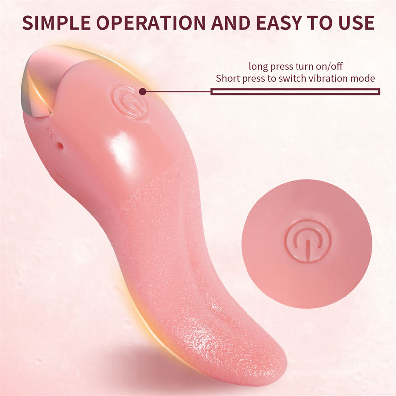 Adult Supplies Female Tongue Licking Mute Teasing Heating Electric Vibrator Emulational Tongue Masturbation Device Sex Toys - Image 5