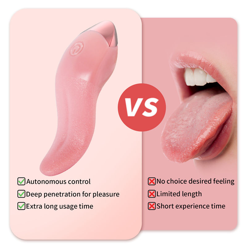 Adult Supplies Female Tongue Licking Mute Teasing Heating Electric Vibrator Emulational Tongue Masturbation Device Sex Toys - Image 6