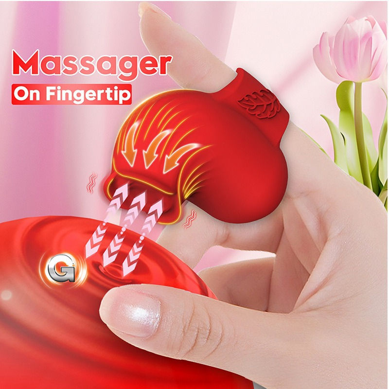 Sex Toys New Rose Finger Wear Vibrator Clitoral Vibrator Teasing Adult Supplies
