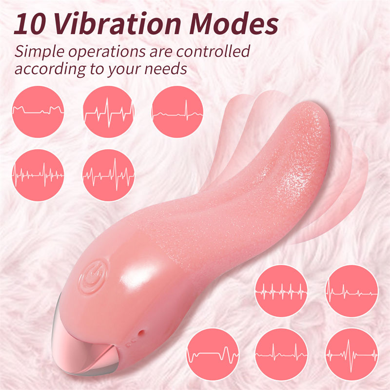 Adult Supplies Female Tongue Licking Mute Teasing Heating Electric Vibrator Emulational Tongue Masturbation Device Sex Toys - Image 8
