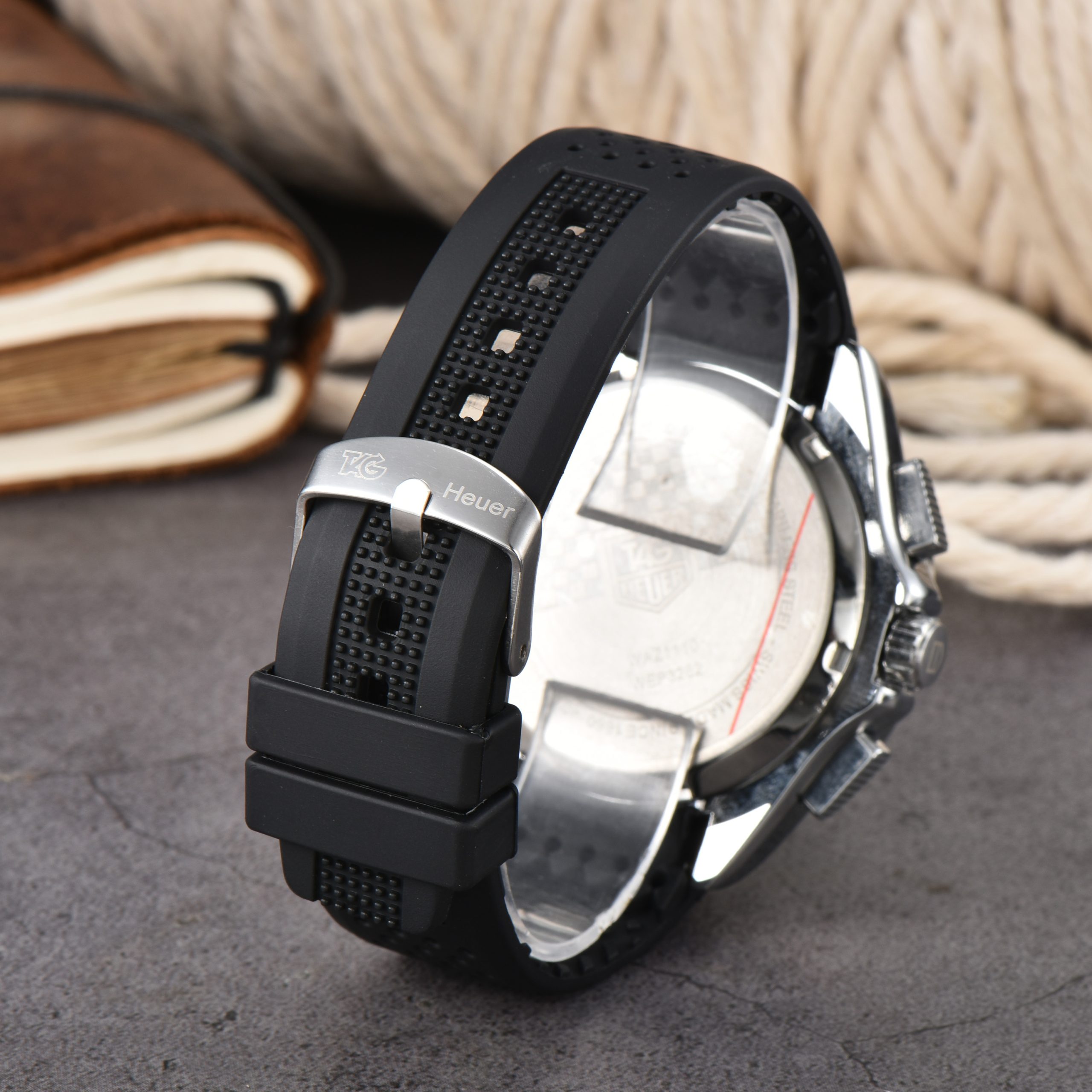TAG Heuer Carrera Chronograph silicone tape watch casual fashion TH Carrera 1 - Image 8