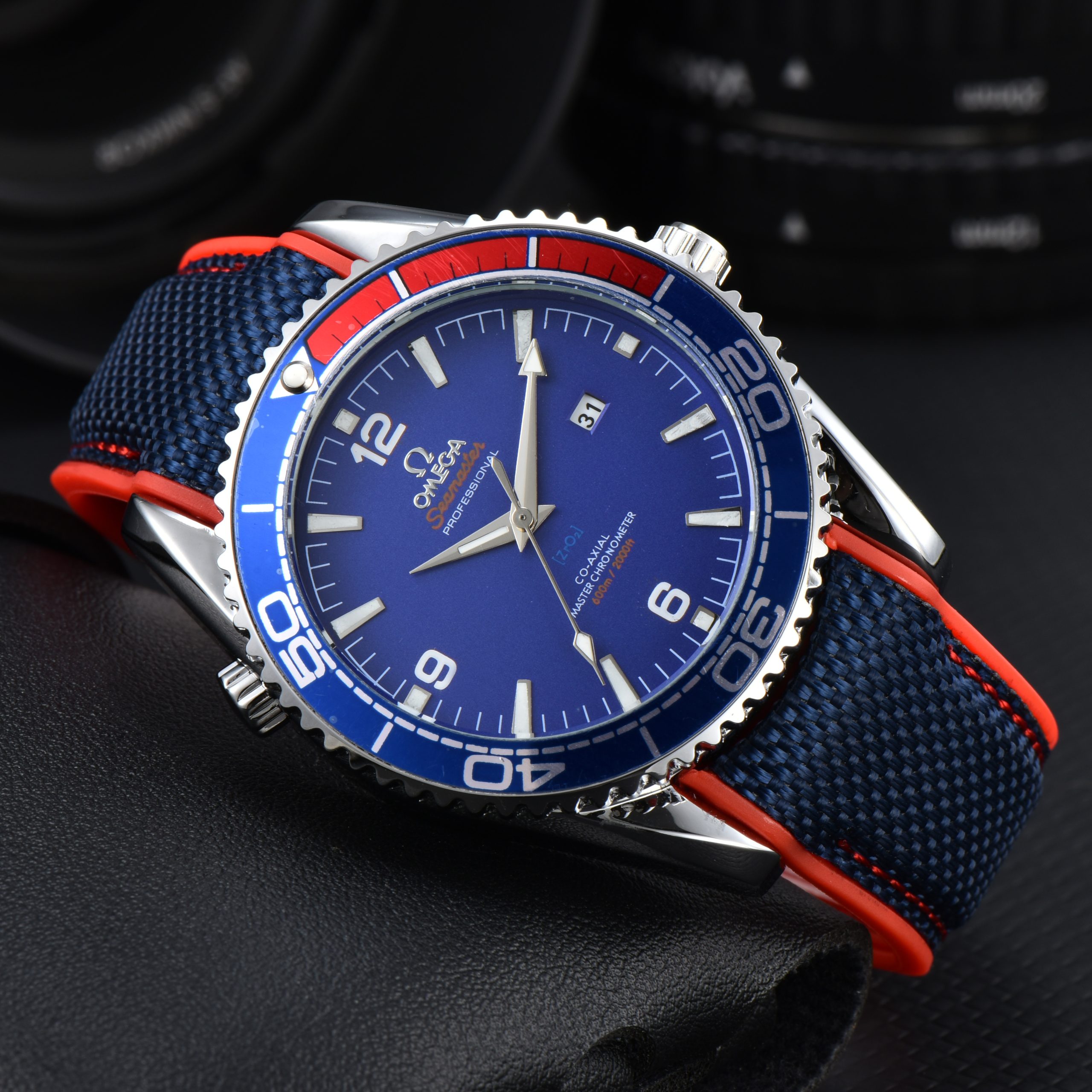 Omega Seamaster Planet Ocean 600M Men's Watch 3-pin Calendar Quartz Watch O SPO600 - Image 2