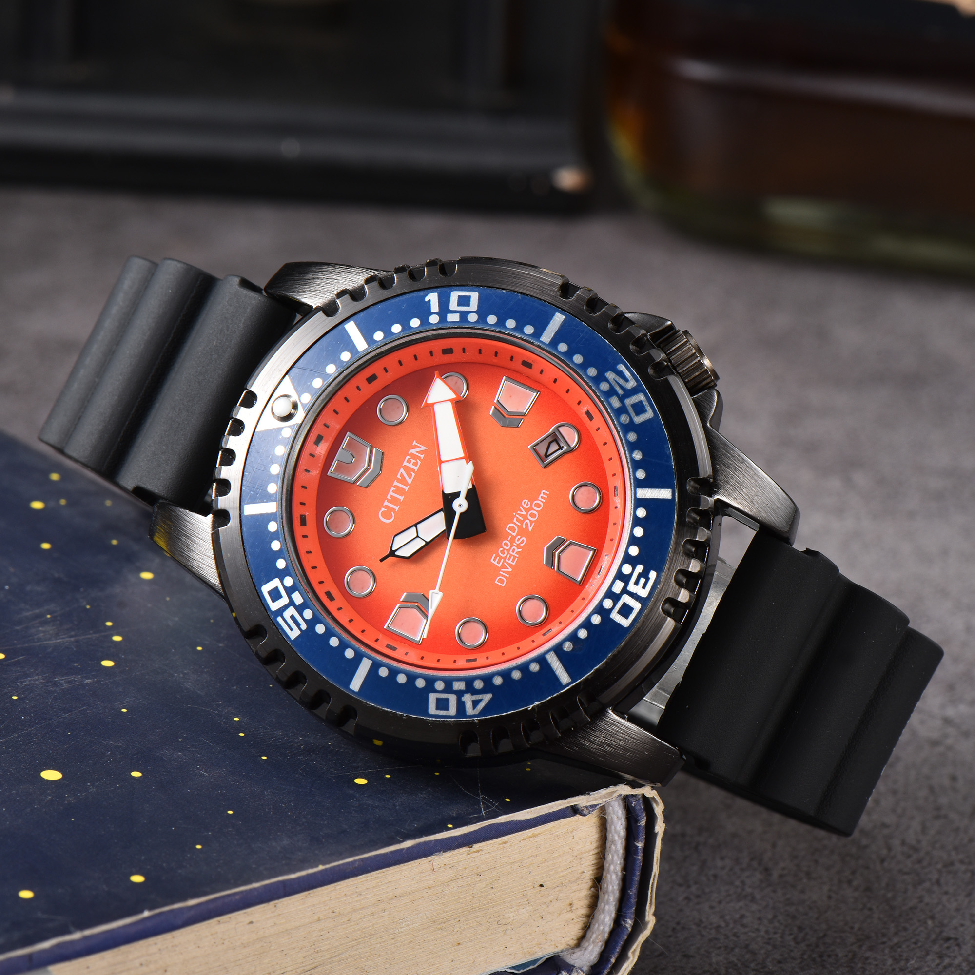 Citizen Promaster Dive 3-Pin Work Series Quartz Watch Rubber Belt watch C Promaster Dive - Image 12