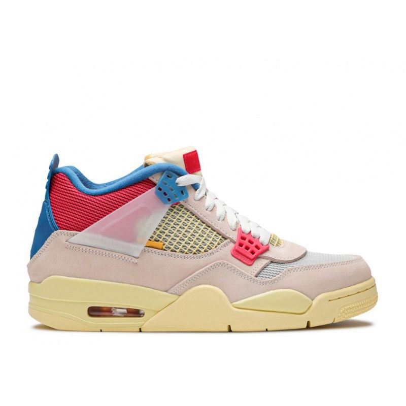 Air Jordan 4 Retro Fire Red Military Blue Purple-rot casual sports shoes Metallic AJ4 - Image 4