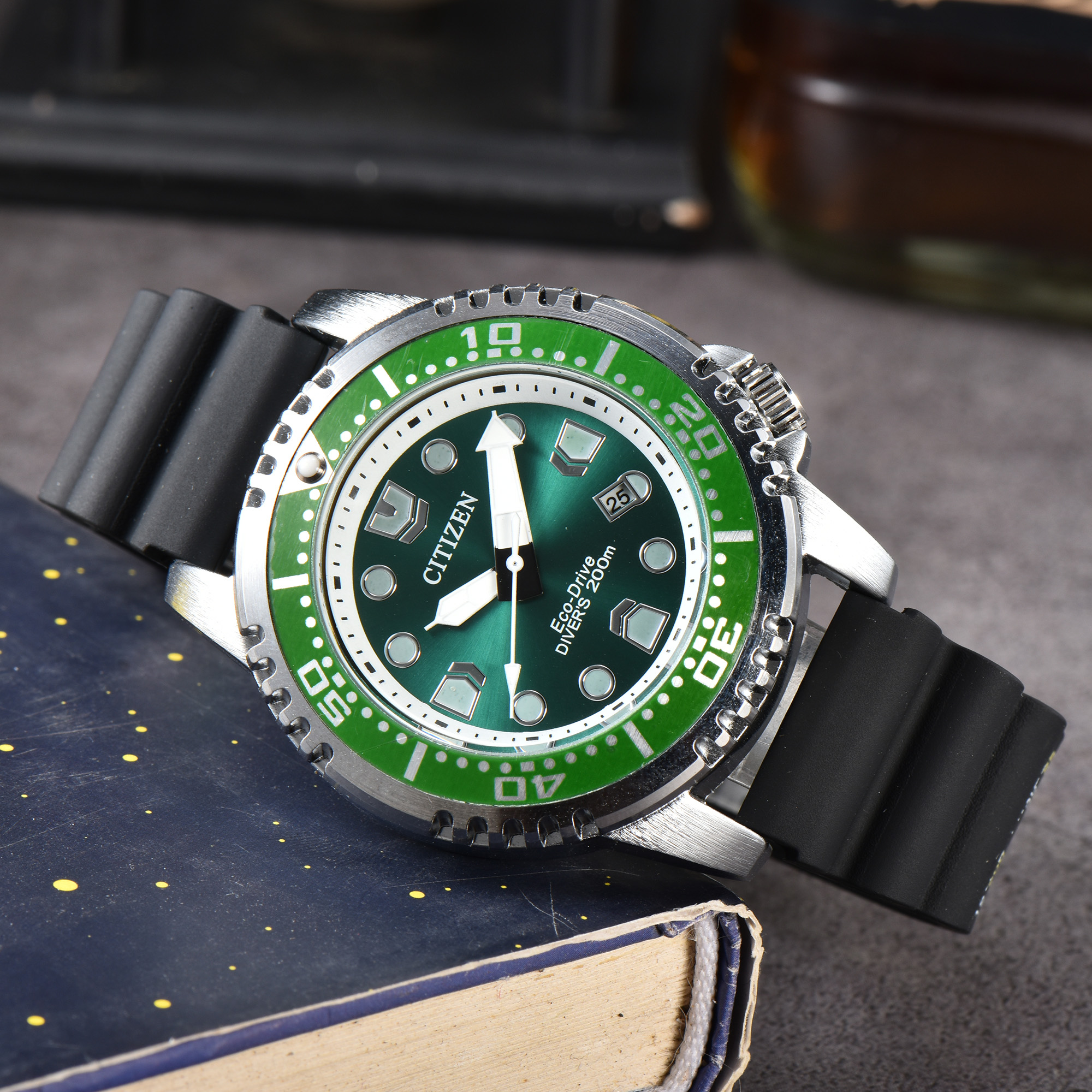 Citizen Promaster Dive 3-Pin Work Series Quartz Watch Rubber Belt watch C Promaster Dive - Image 3