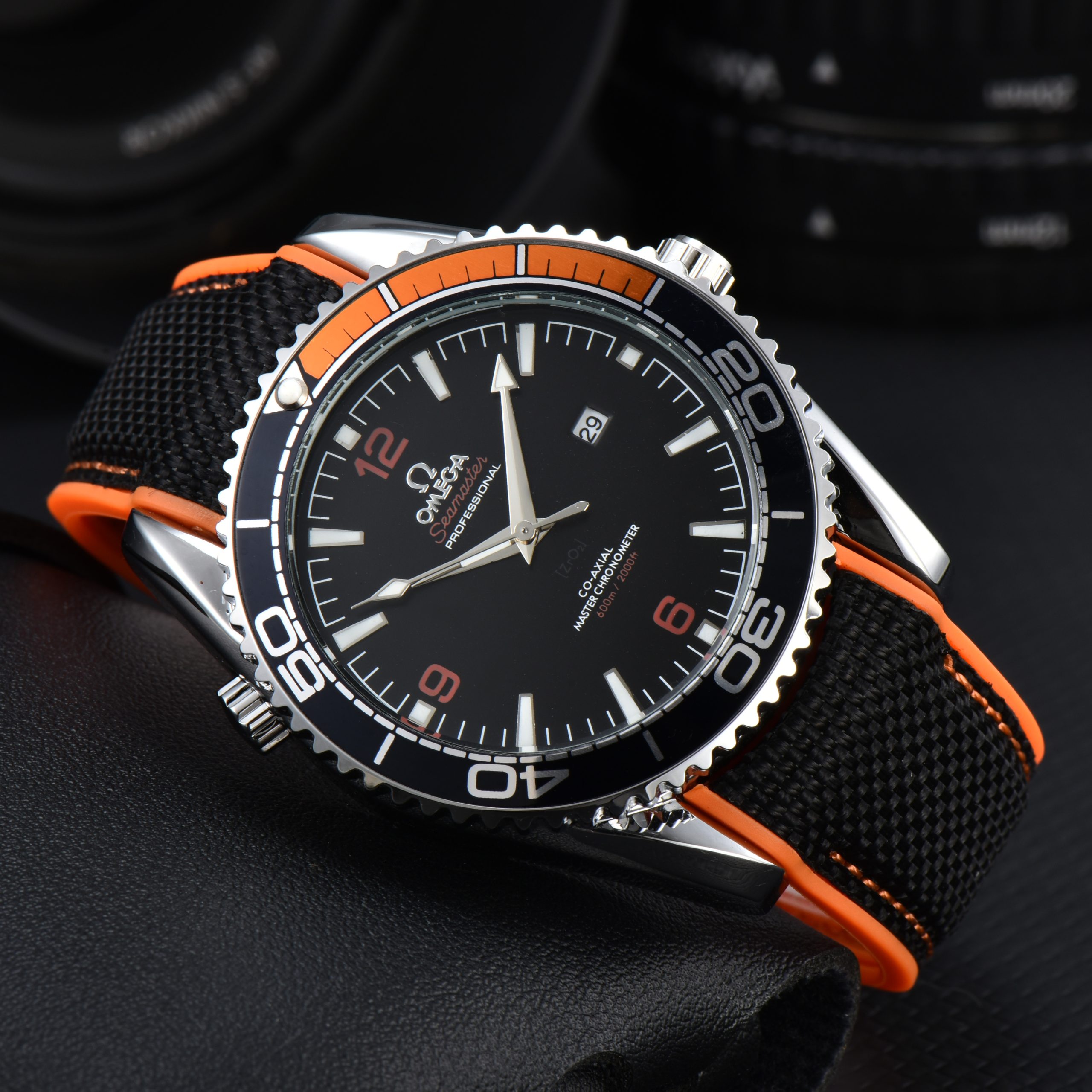 Omega Seamaster Planet Ocean 600M Men's Watch 3-pin Calendar Quartz Watch O SPO600