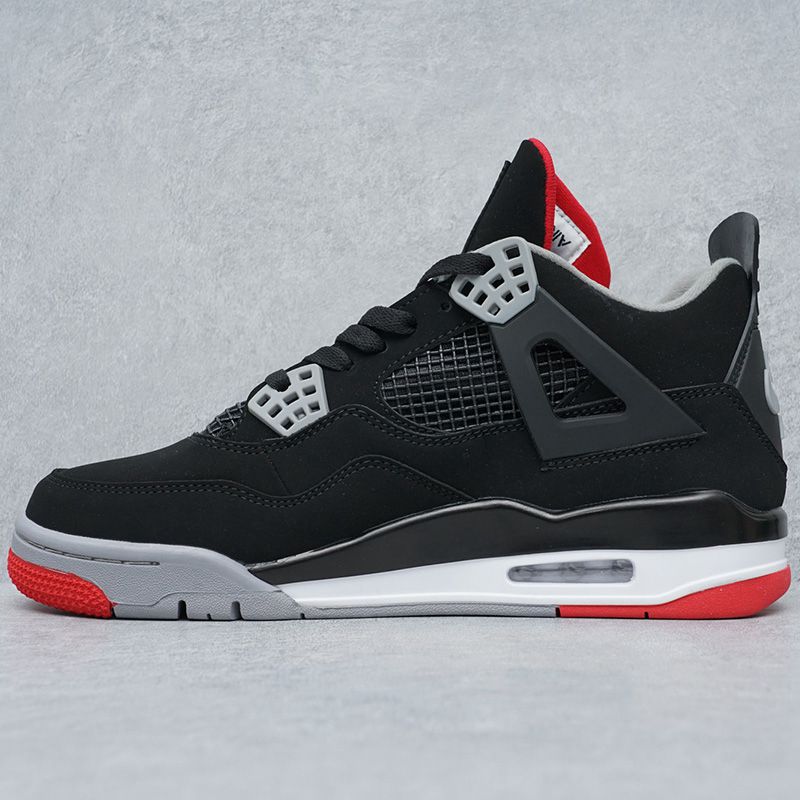 Air Jordan 4 Retro Fire Red Military Blue Purple-rot casual sports shoes Metallic AJ4 - Image 12