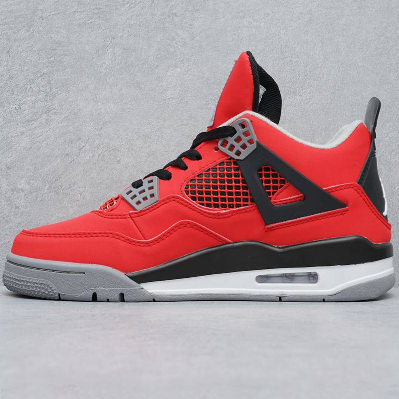 Air Jordan 4 Retro Fire Red Military Blue Purple-rot casual sports shoes Metallic AJ4 - Image 14