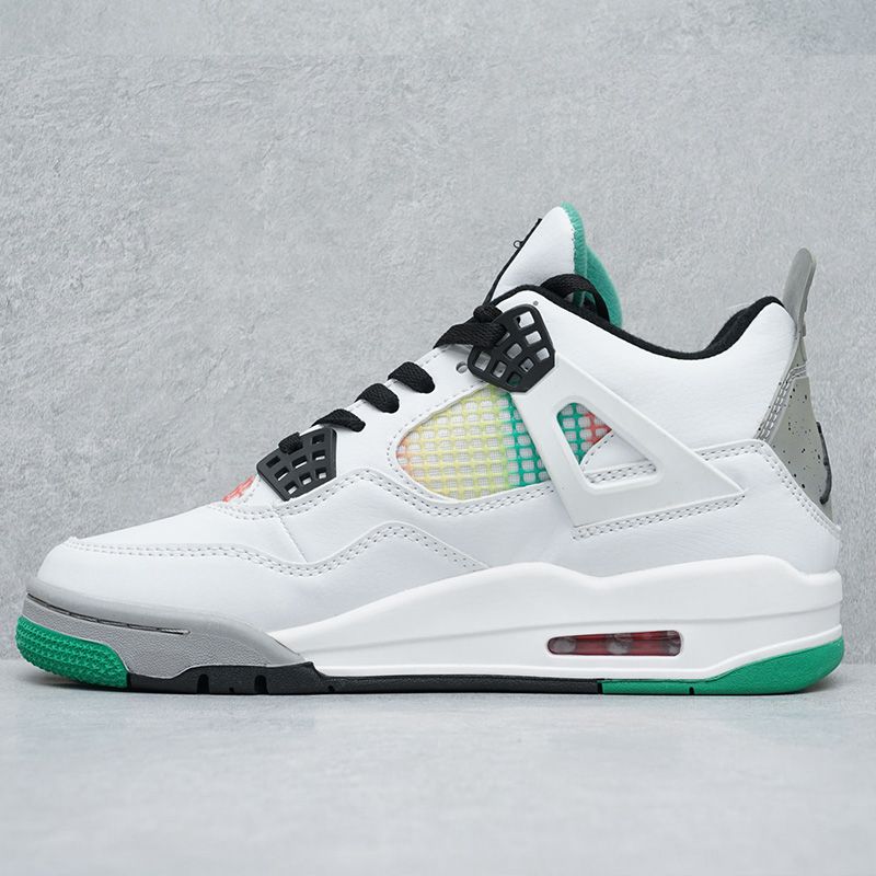 Air Jordan 4 Retro Fire Red Military Blue Purple-rot casual sports shoes Metallic AJ4 - Image 15
