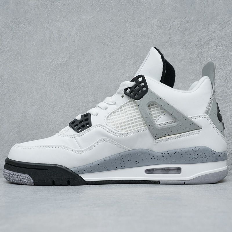 Air Jordan 4 Retro Fire Red Military Blue Purple-rot casual sports shoes Metallic AJ4 - Image 16