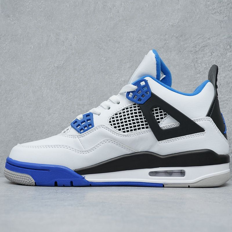 Air Jordan 4 Retro Fire Red Military Blue Purple-rot casual sports shoes Metallic AJ4 - Image 17