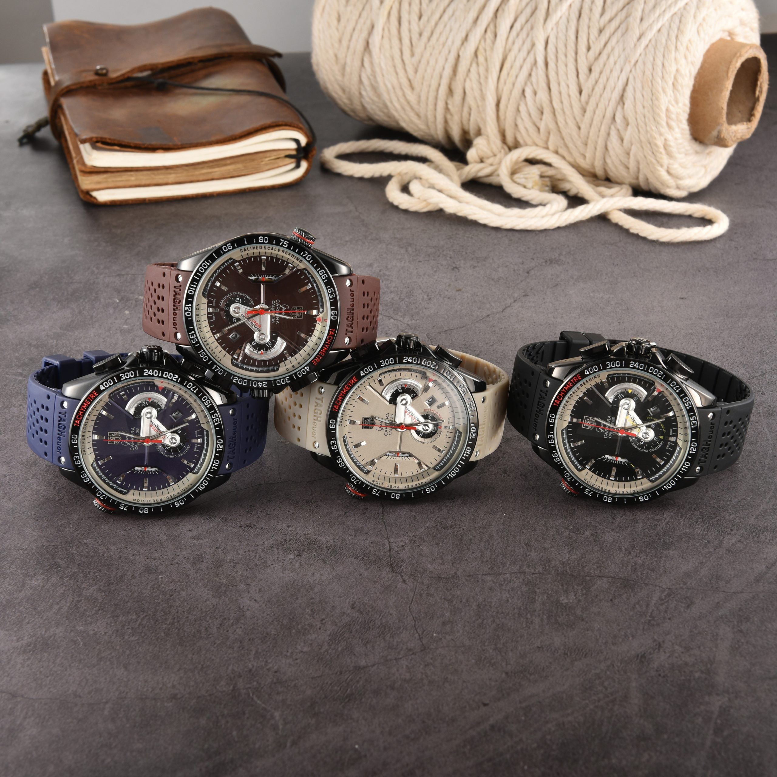 TAG Heuer Carrera Chronograph silicone tape watch casual fashion TH Carrera 1 - Image 2