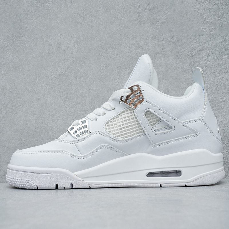 Air Jordan 4 Retro Fire Red Military Blue Purple-rot casual sports shoes Metallic AJ4 - Image 24