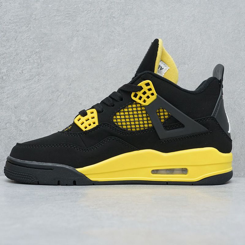 Air Jordan 4 Retro Fire Red Military Blue Purple-rot casual sports shoes Metallic AJ4 - Image 27