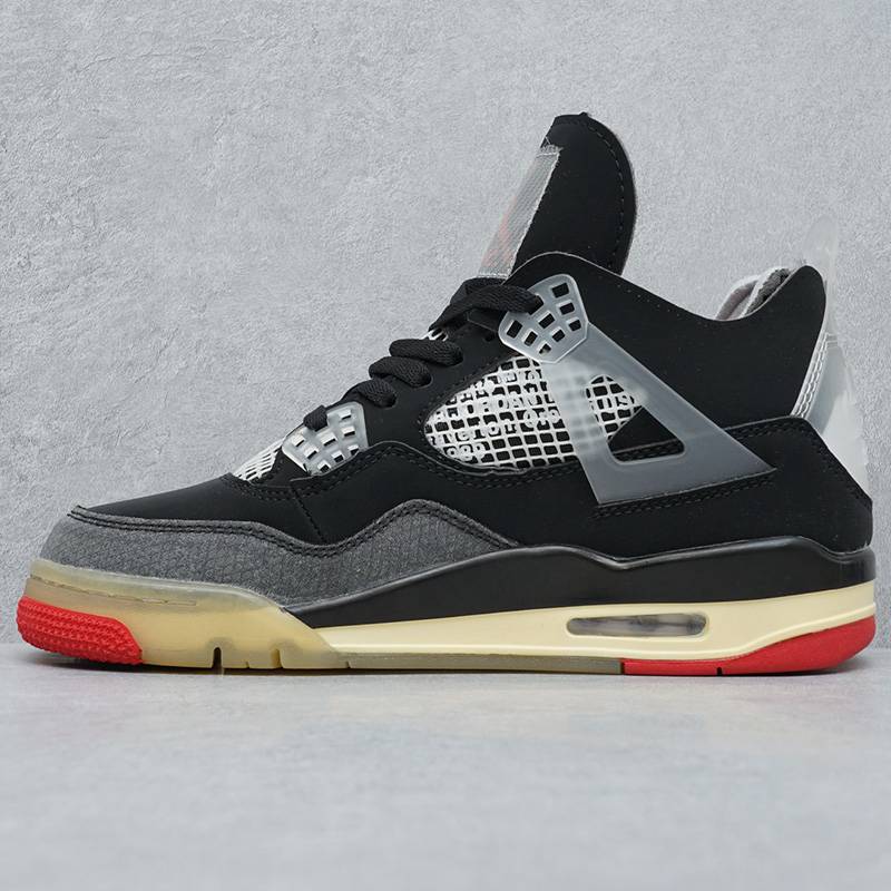 Air Jordan 4 Retro Fire Red Military Blue Purple-rot casual sports shoes Metallic AJ4 - Image 28