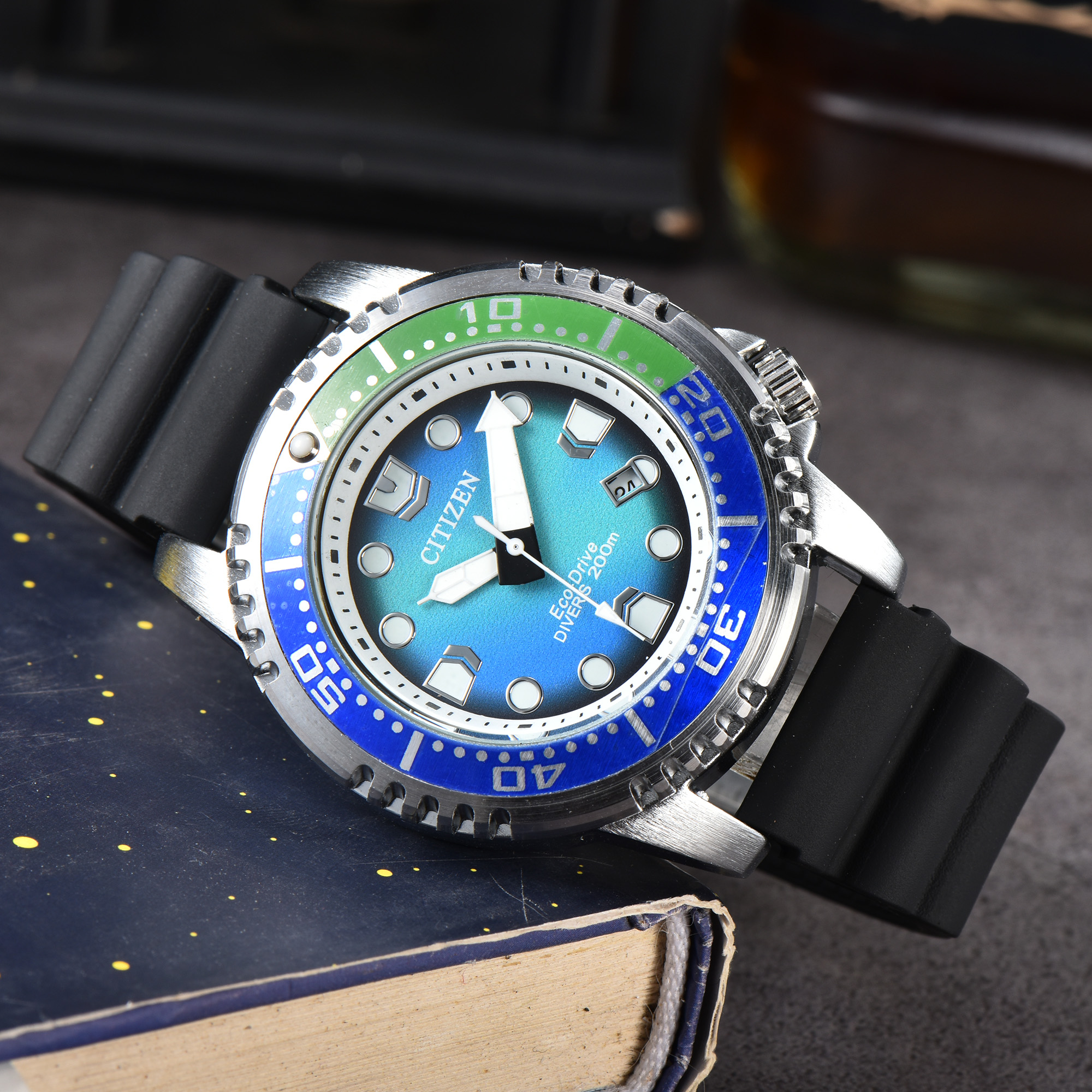Citizen Promaster Dive 3-Pin Work Series Quartz Watch Rubber Belt watch C Promaster Dive - Image 5