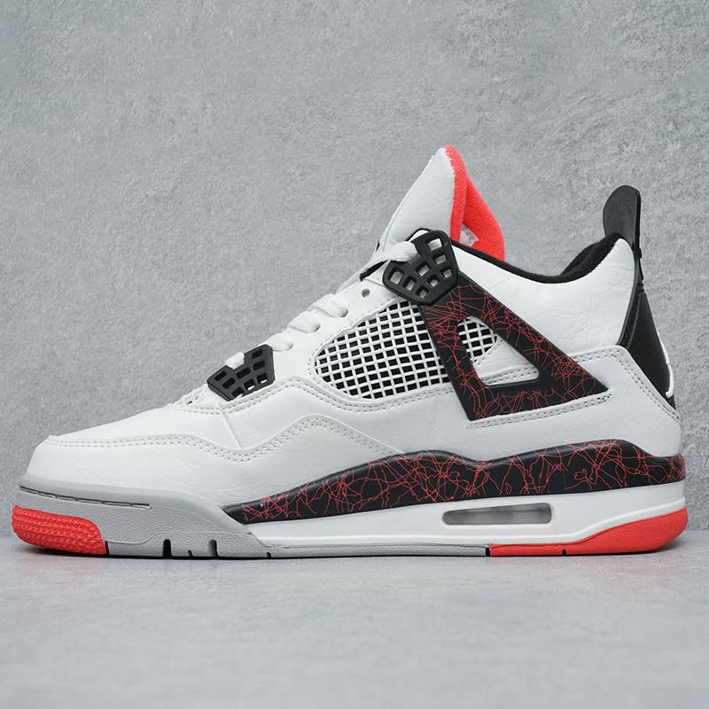 Air Jordan 4 Retro Fire Red Military Blue Purple-rot casual sports shoes Metallic AJ4 - Image 32