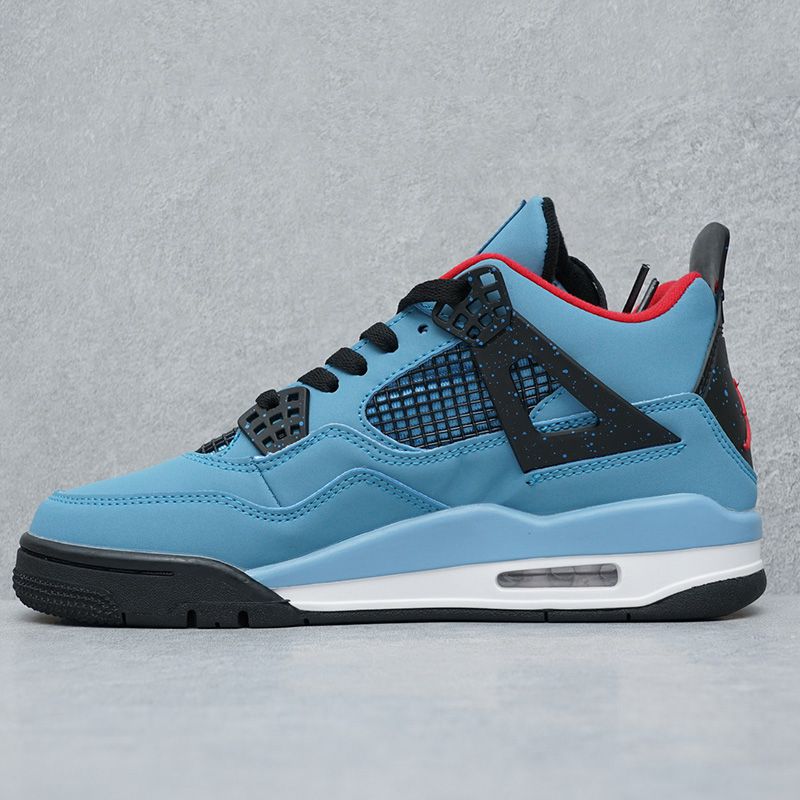 Air Jordan 4 Retro Fire Red Military Blue Purple-rot casual sports shoes Metallic AJ4 - Image 33