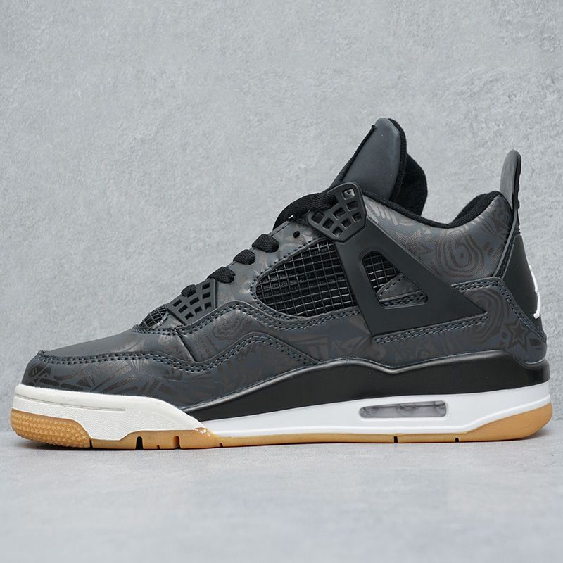 Air Jordan 4 Retro Fire Red Military Blue Purple-rot casual sports shoes Metallic AJ4 - Image 34