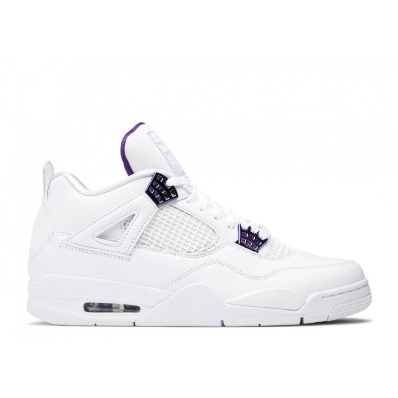 Air Jordan 4 Retro Fire Red Military Blue Purple-rot casual sports shoes Metallic AJ4 - Image 7