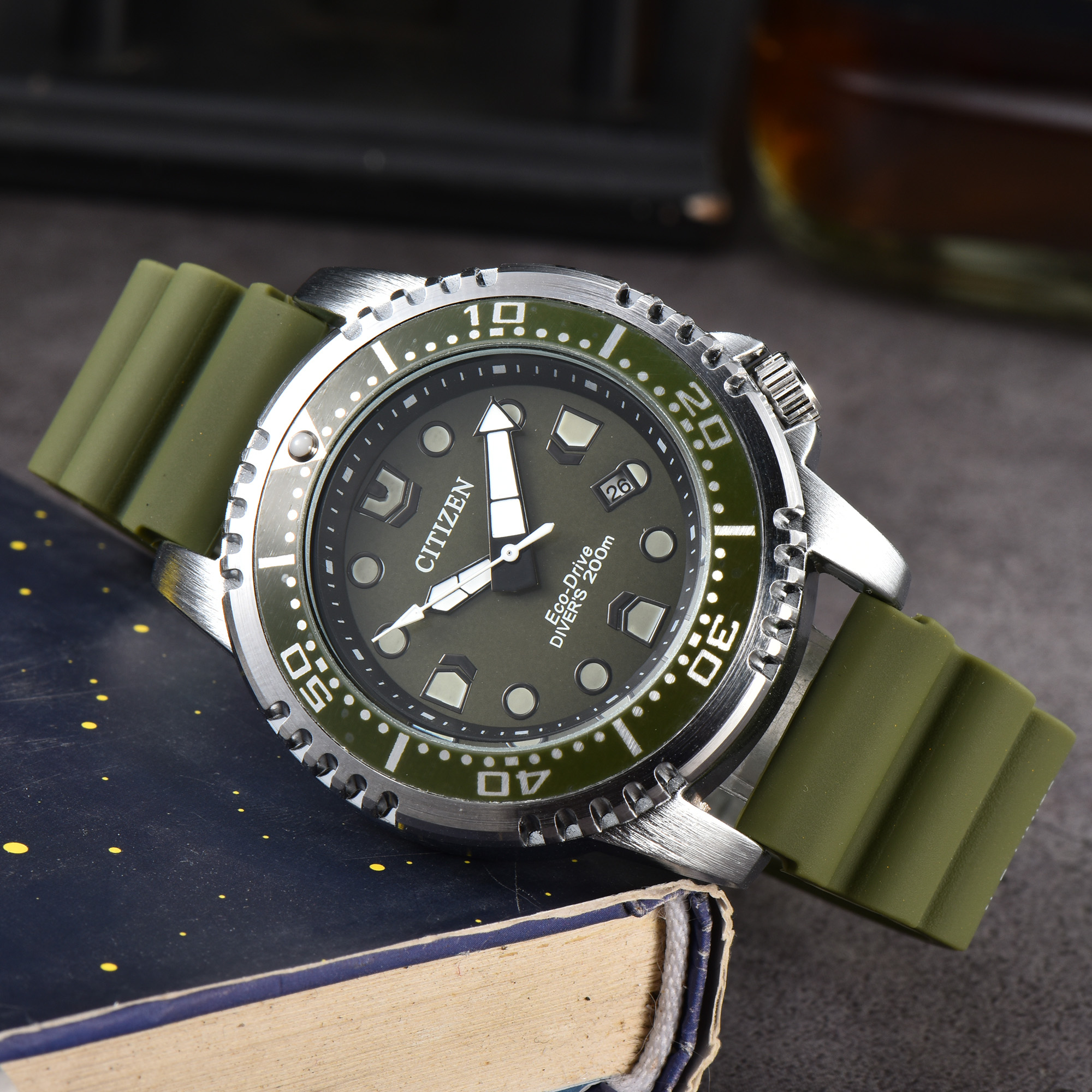 Citizen Promaster Dive 3-Pin Work Series Quartz Watch Rubber Belt watch C Promaster Dive - Image 6