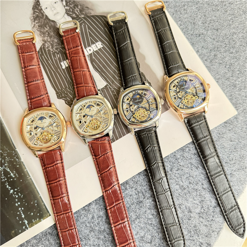 Cartier Mechanical Men's Watch Business Tourbillon Automatic Hollow Watch C Tourbillon - Image 3