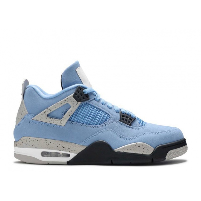 Air Jordan 4 Retro Fire Red Military Blue Purple-rot casual sports shoes Metallic AJ4 - Image 9