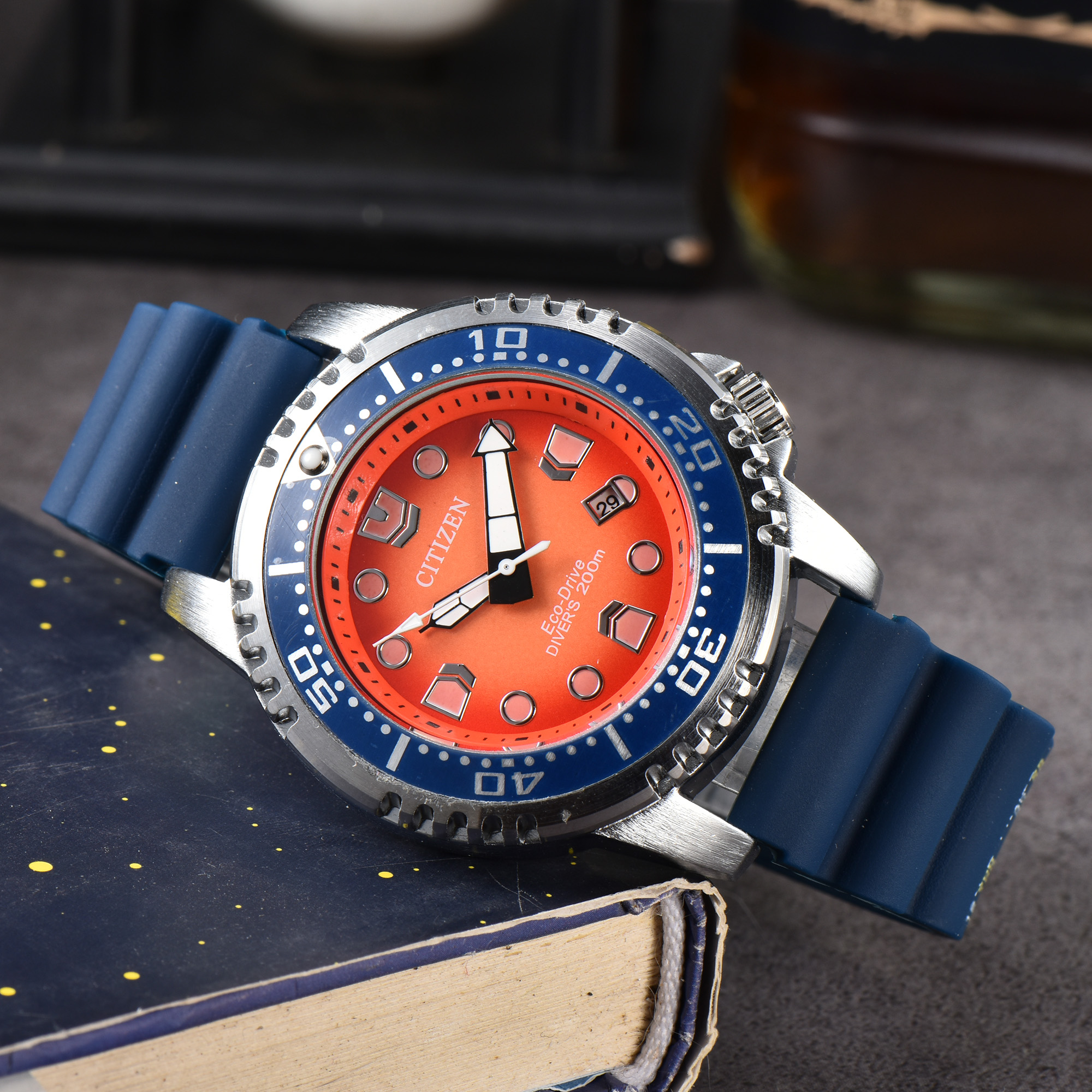 Citizen Promaster Dive 3-Pin Work Series Quartz Watch Rubber Belt watch C Promaster Dive - Image 8