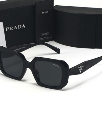 PRADA Oversized Square Sunglasses for Women Men, Trendy Chunky Frame UV400