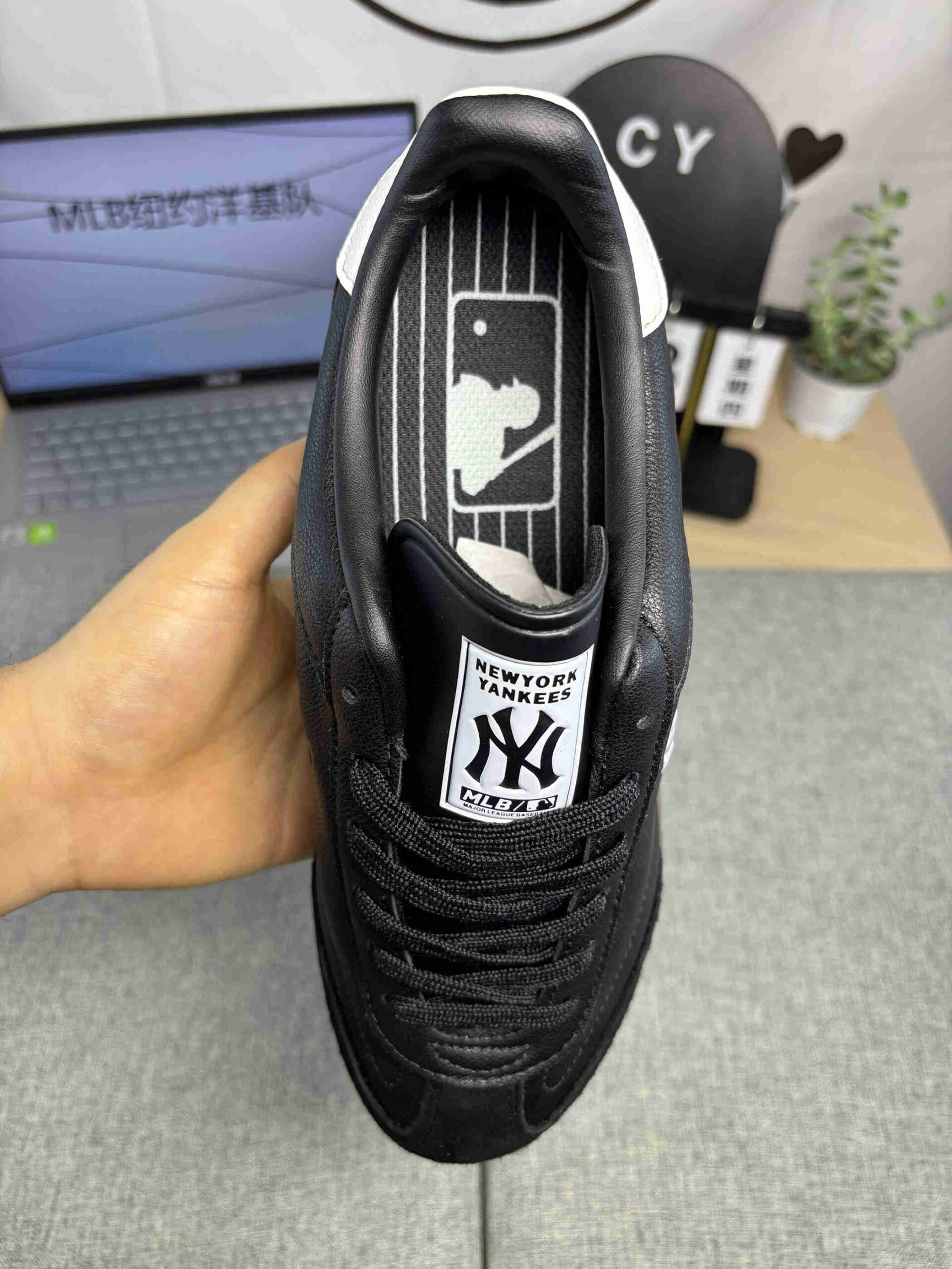 MLB Yankees Multi-Color Leather Suede Casual Shoes for Men Women - Image 4